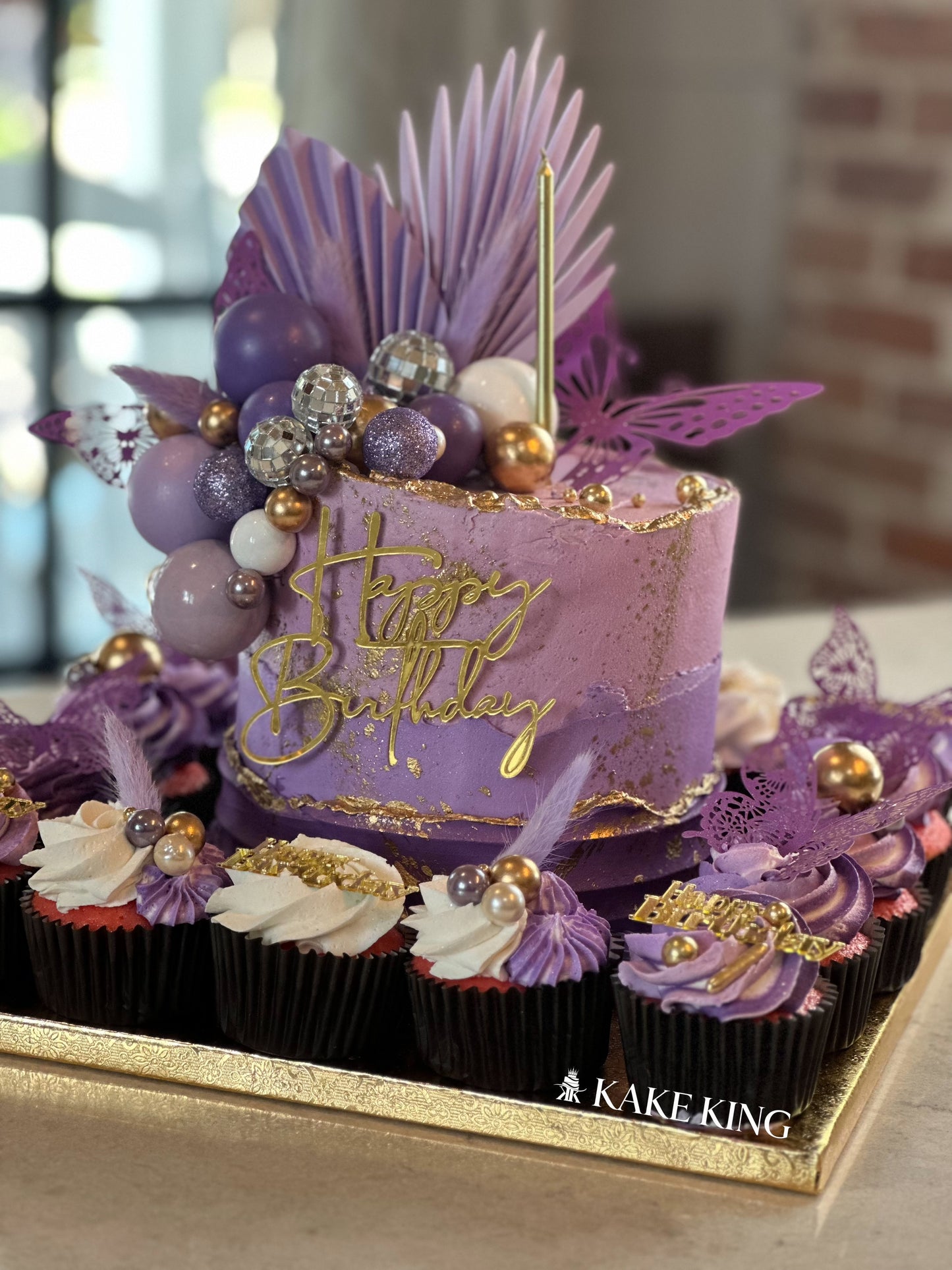 Purple Butterfly Celebration Board