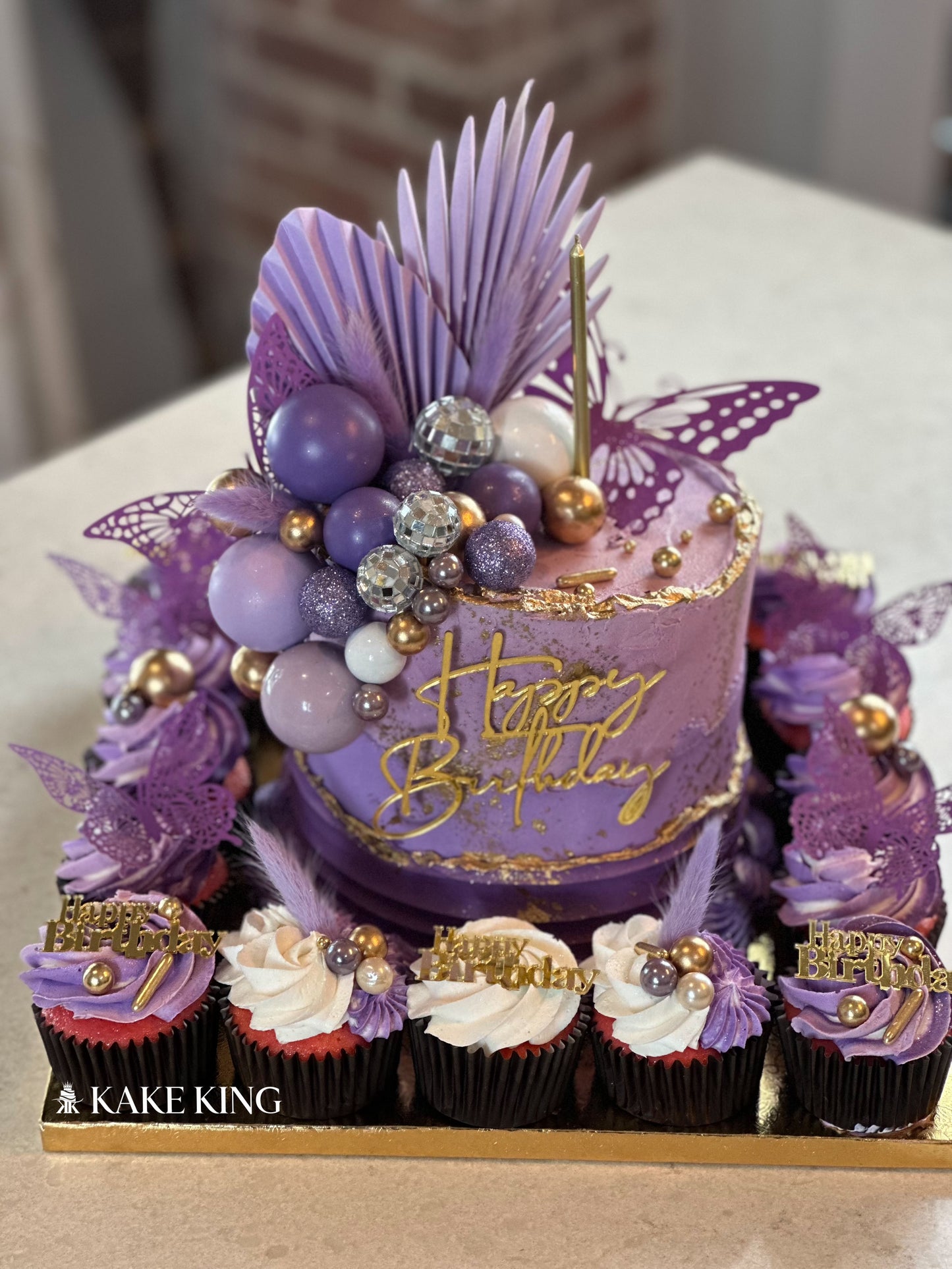Purple Butterfly Celebration Board