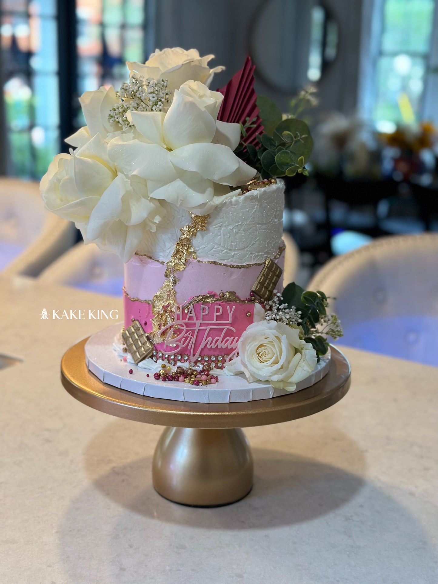 6” Floral Cake Package