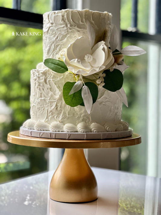 2 Tier Simple Floral Cake