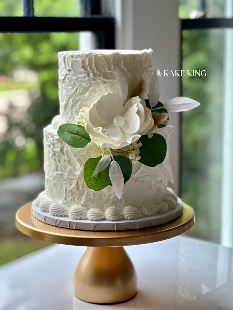 2 Tier Simple Floral Cake